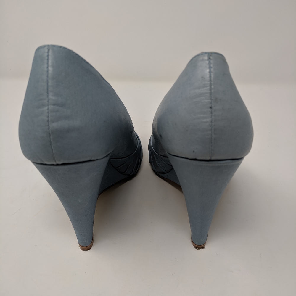 Baker's | Diva jeweled leather blue wedges - Picture 4 of 6